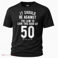 Funny 50th Birthday Gag Gift Idea 50 Year Old Joke Cooling Performance Crew T-Shirt thumb 0