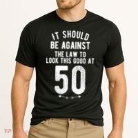 Funny 50th Birthday Gag Gift Idea 50 Year Old Joke Cooling Performance Crew T-Shirt thumb 2