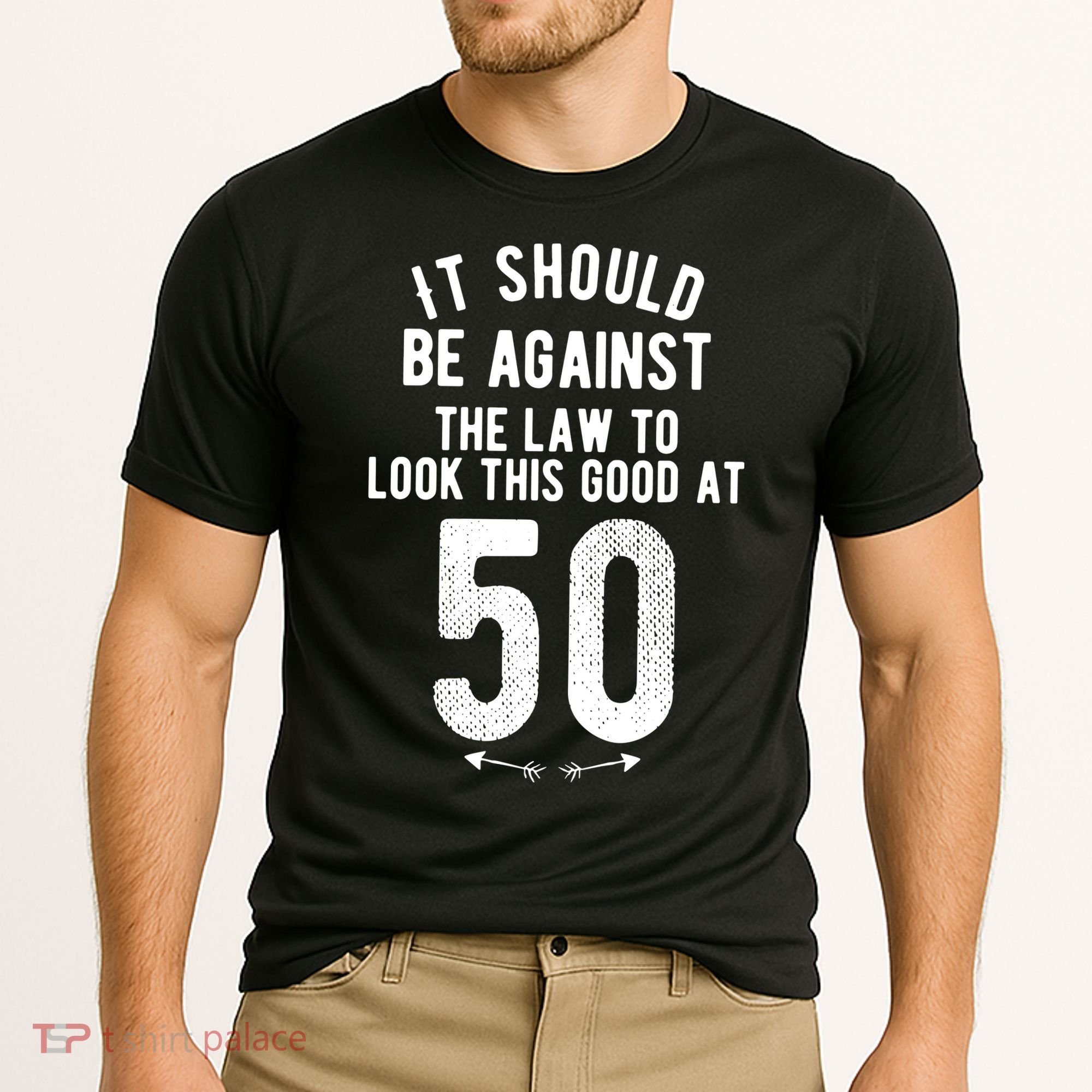 Funny 50th Birthday Gag Gift Idea 50 Year Old Joke Cooling Performance Crew T-Shirt