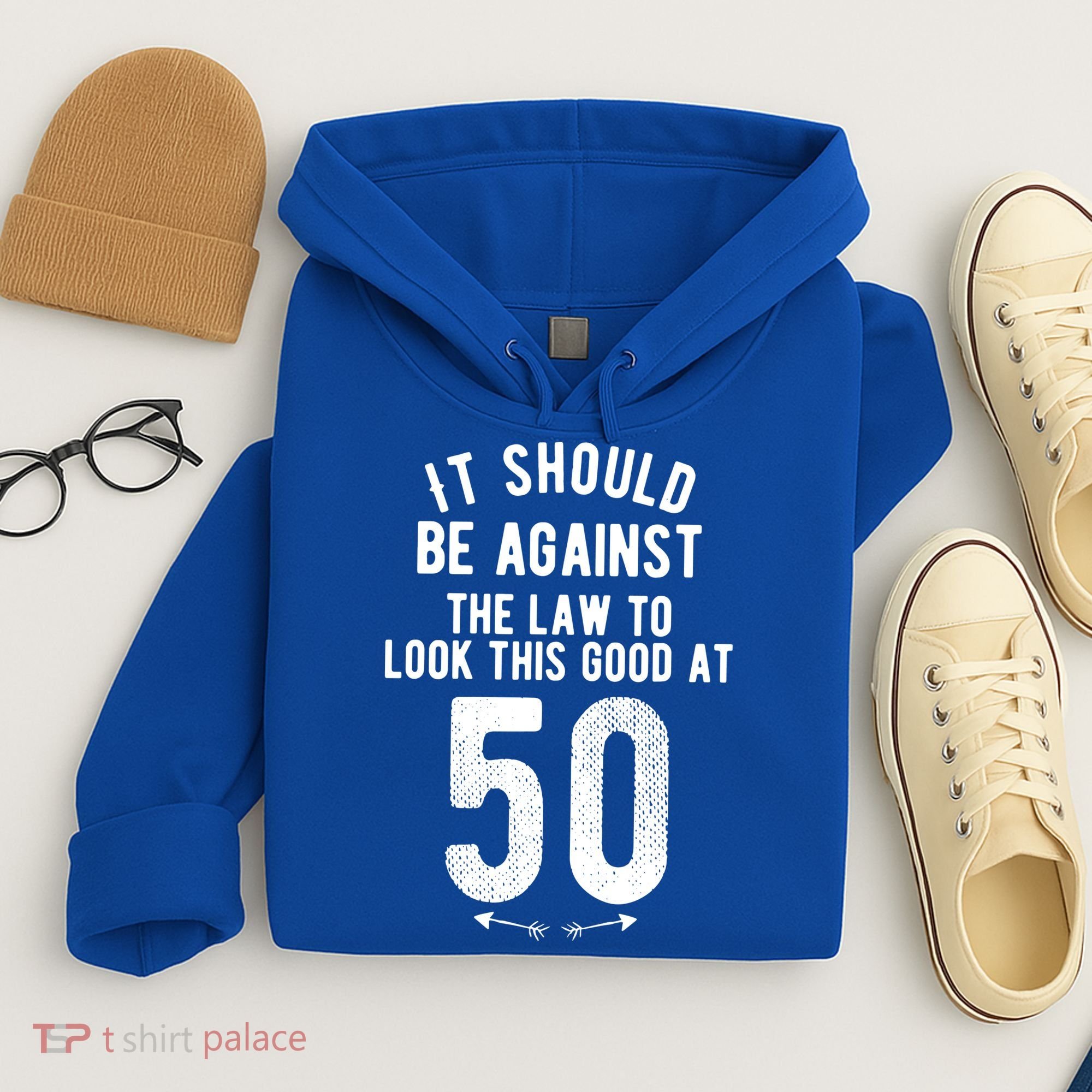 Funny 50th Birthday Gag Gift Idea 50 Year Old Joke Hoodie
