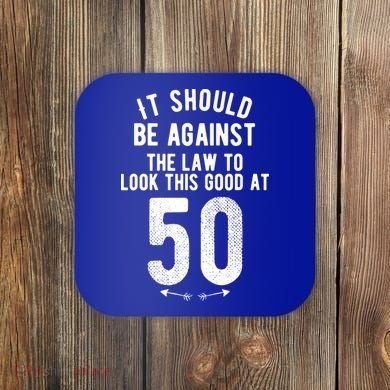 Funny 50th Birthday Gag Gift Idea 50 Year Old Joke Coaster
