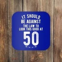 Funny 50th Birthday Gag Gift Idea 50 Year Old Joke Coaster thumb 0