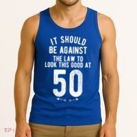Funny 50th Birthday Gag Gift Idea 50 Year Old Joke Tank Top thumb 3