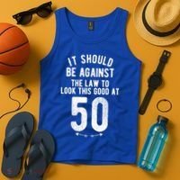 Funny 50th Birthday Gag Gift Idea 50 Year Old Joke Tank Top thumb 4