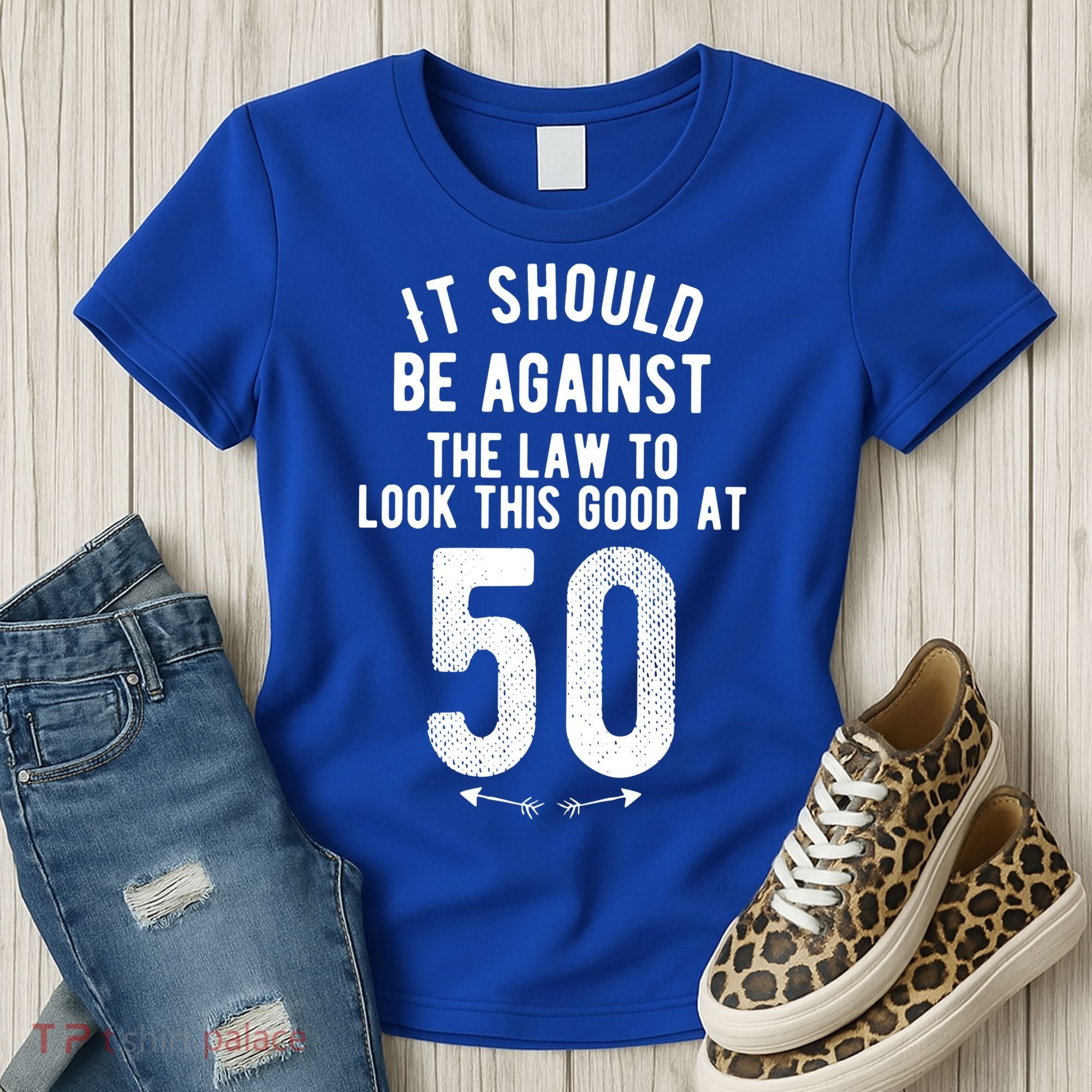 Funny 50th Birthday Gag Gift Idea 50 Year Old Joke Women's T-Shirt