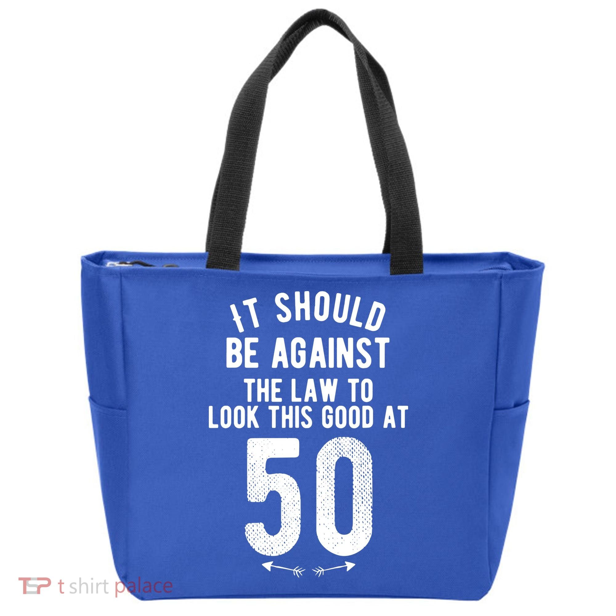Funny 50th Birthday Gag Gift Idea 50 Year Old Joke Tote Bag