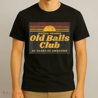  Funny 50th Birthday Old Balls Club 50 Years of Awesome T-Shirt thumb 3