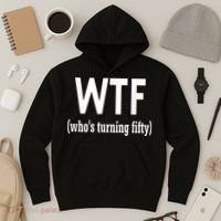 Funny 50th Birthday Gift Who's Turning Fifty Hoodie thumb 3