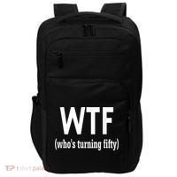 Funny 50th Birthday Gift Who's Turning Fifty Impact Tech Backpack thumb 0