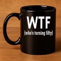 Funny 50th Birthday Gift Who's Turning Fifty 11oz C Handle Ceramic Mug thumb 4