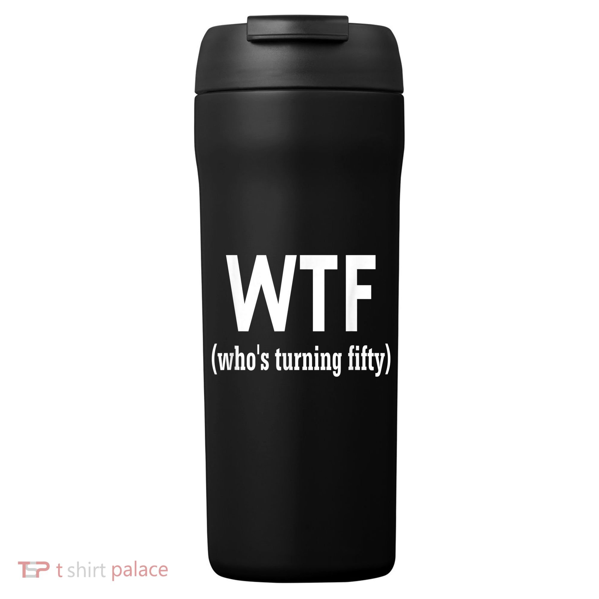 Funny 50th Birthday Gift Who's Turning Fifty 24oz Duet Stainless Steel Tumbler