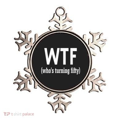 Funny 50th Birthday Gift Who's Turning Fifty Ornament