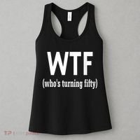 Funny 50th Birthday Gift Who's Turning Fifty Women's Tank Top thumb 3