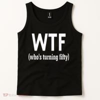Funny 50th Birthday Gift Who's Turning Fifty Tank Top thumb 2