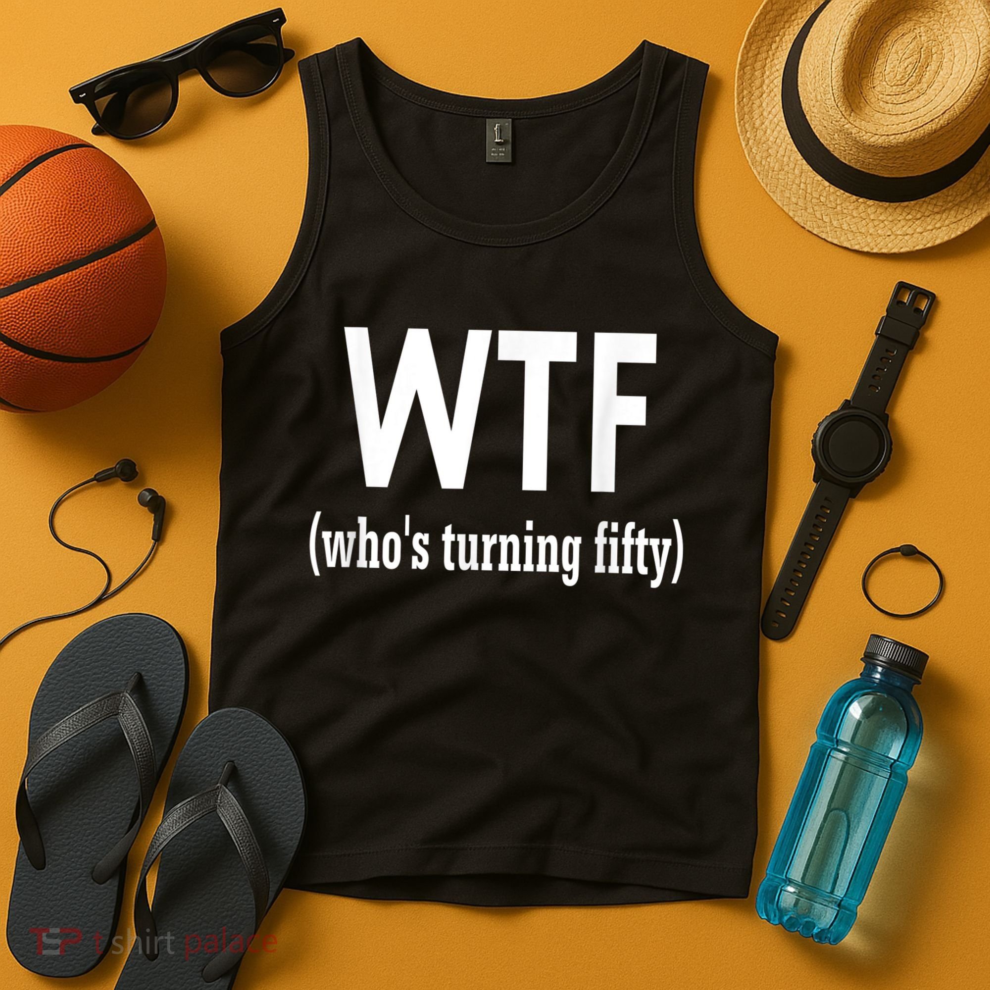 Funny 50th Birthday Gift Who's Turning Fifty Tank Top