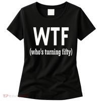 Funny 50th Birthday Gift Who's Turning Fifty Women's T-Shirt thumb 0