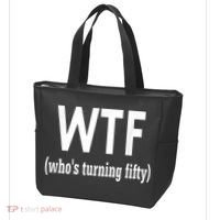 Funny 50th Birthday Gift Who's Turning Fifty Tote Bag thumb 3