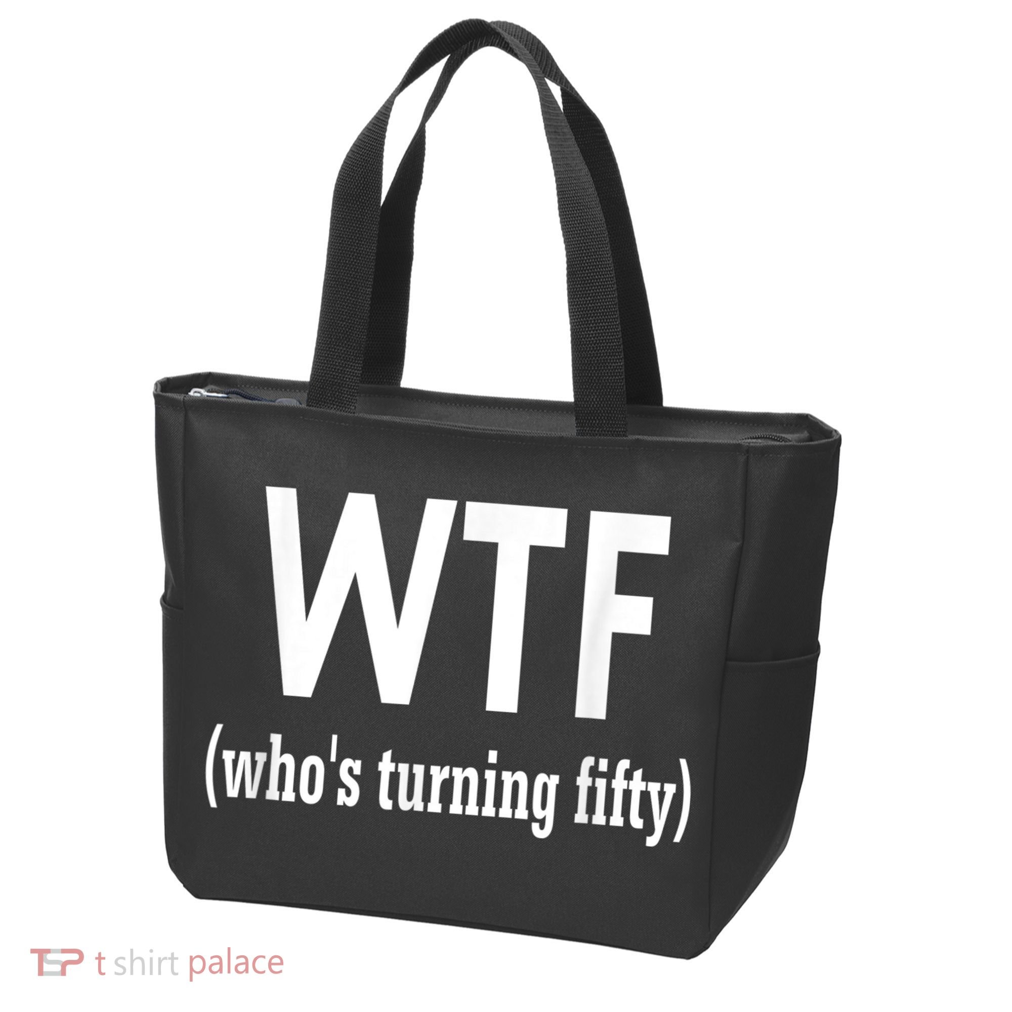 Funny 50th Birthday Gift Who's Turning Fifty Tote Bag