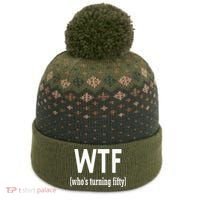 Funny 50th Birthday Gift Who's Turning Fifty The Baniff Cuffed Pom Beanie thumb 0