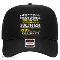 Funny 50th Birthday Gift For Father Dad From Fifty Year Great Gift Hat thumb 0