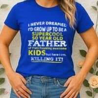 Funny 50th Birthday Gift For Father Dad From Fifty Year Great Gift Women's T-Shirt thumb 2