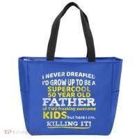 Funny 50th Birthday Gift For Father Dad From Fifty Year Great Gift Tote Bag thumb 0