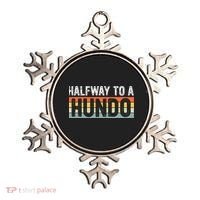Funny 50th Birthday Gag Halfway To 100 Halfway To A Hundo Ornament thumb 0