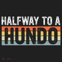 Funny 50th Birthday Gag Halfway To 100 Halfway To A Hundo Hat thumb 2