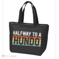 Funny 50th Birthday Gag Halfway To 100 Halfway To A Hundo Tote Bag thumb 3