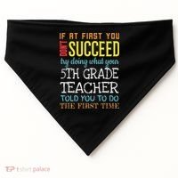 Funny 5th Grade Teacher Appreciation Gifts USA-Made Doggie Bandana thumb 0
