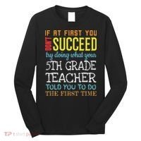Funny 5th Grade Teacher Appreciation Gifts Long Sleeve Shirt thumb 0