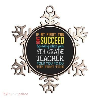 Funny 5th Grade Teacher Appreciation Gifts Ornament