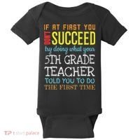 Funny 5th Grade Teacher Appreciation Gifts Baby Bodysuit thumb 0