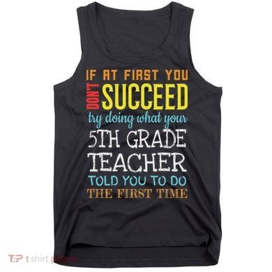 Funny 5th Grade Teacher Appreciation Gifts Tank Top