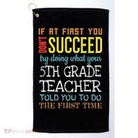 Funny 5th Grade Teacher Appreciation Gifts Golf Towel thumb 0
