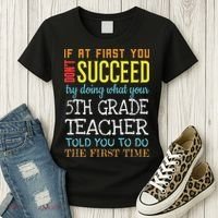 Funny 5th Grade Teacher Appreciation Gifts Women's T-Shirt thumb 3