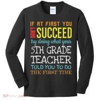 Funny 5th Grade Teacher Appreciation Gifts Kids Long Sleeve Shirt thumb 0