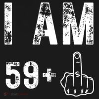 Funny 59 + One Middle Finger 60th Birthday Gifts For Wo Ornament thumb 1