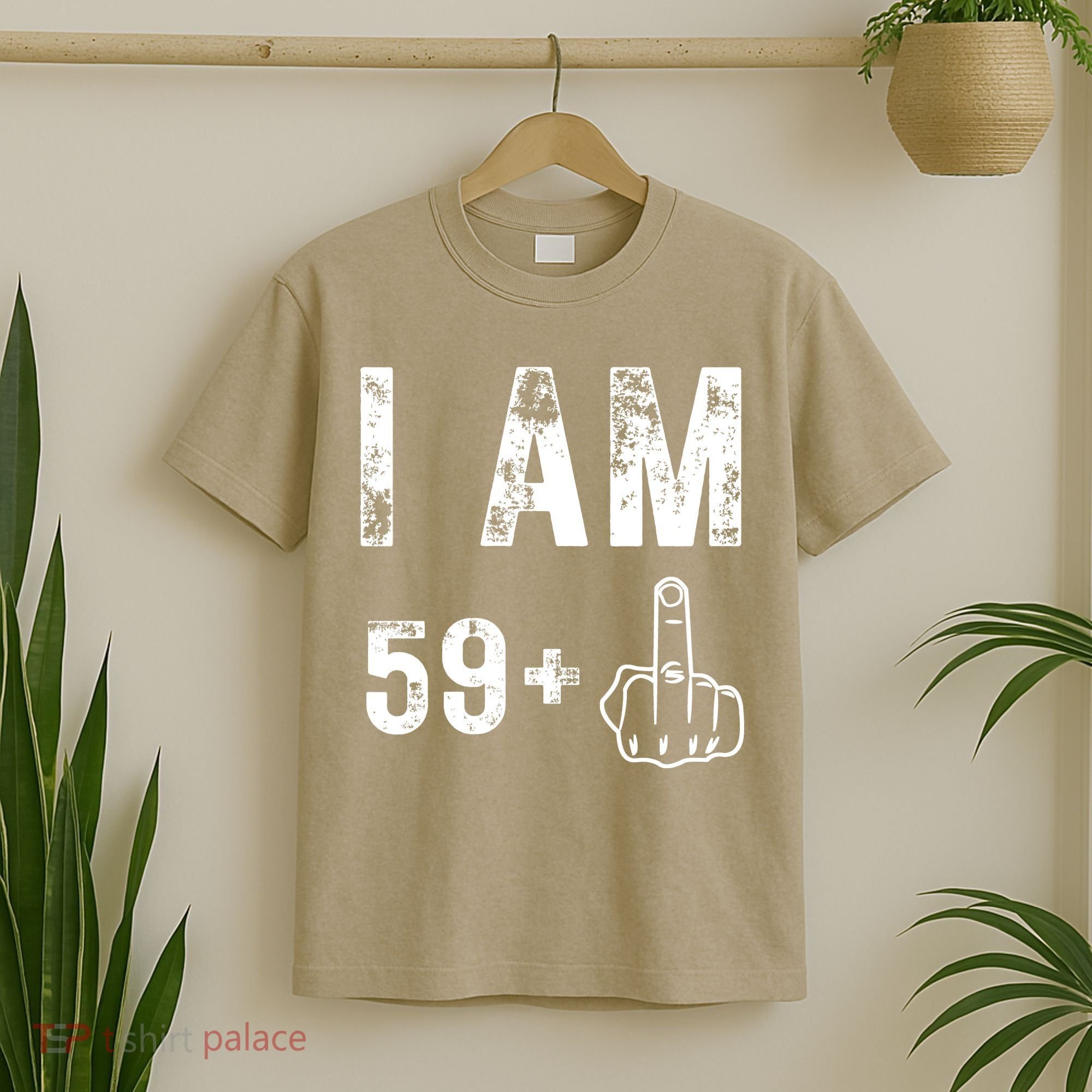 Funny 59 + One Middle Finger 60th Birthday Gifts For Wo T-Shirt