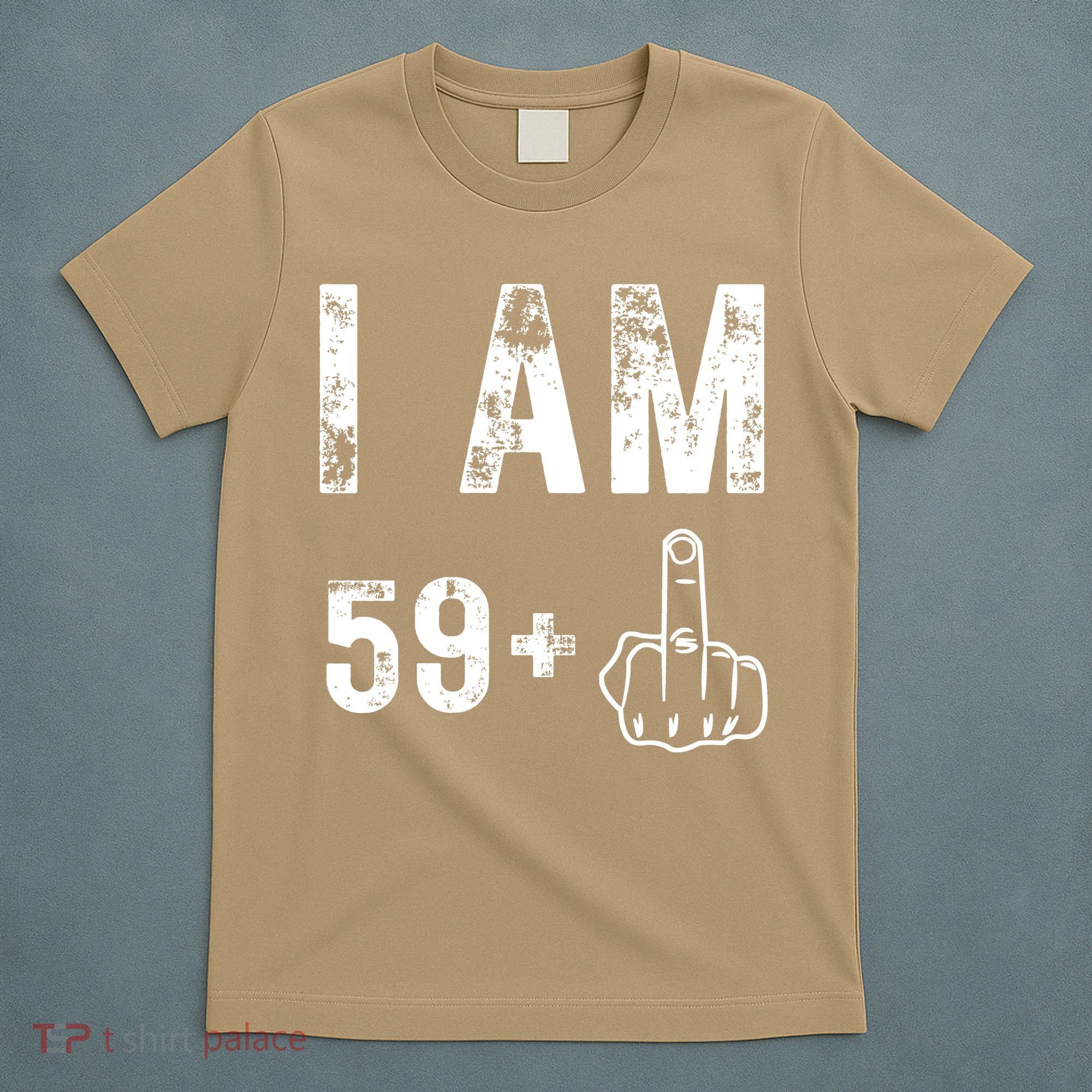 Funny 59 + One Middle Finger 60th Birthday Gifts For Wo T-Shirt