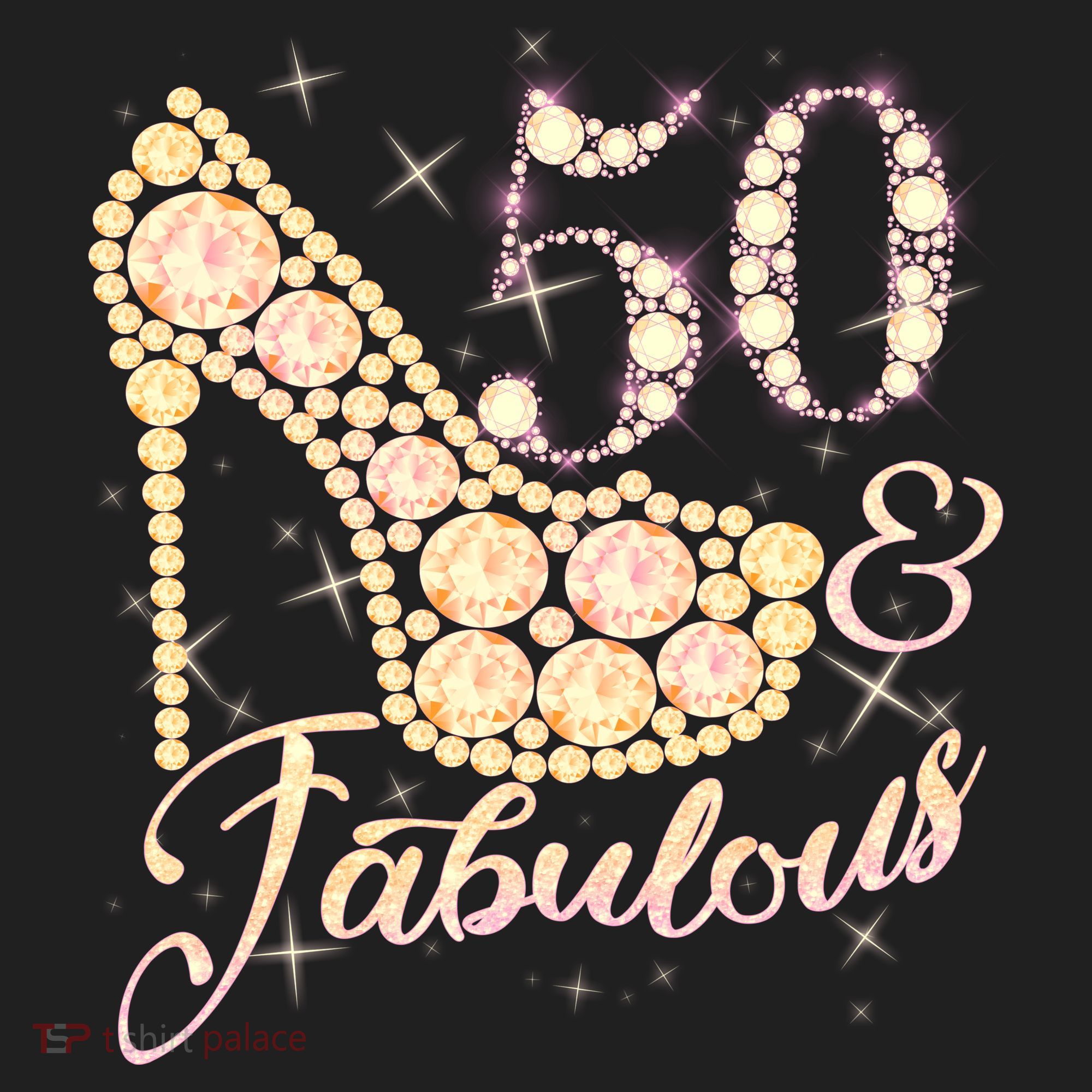 Fabulous & 50 Sparkly Heel 50th Birthday Tumbler