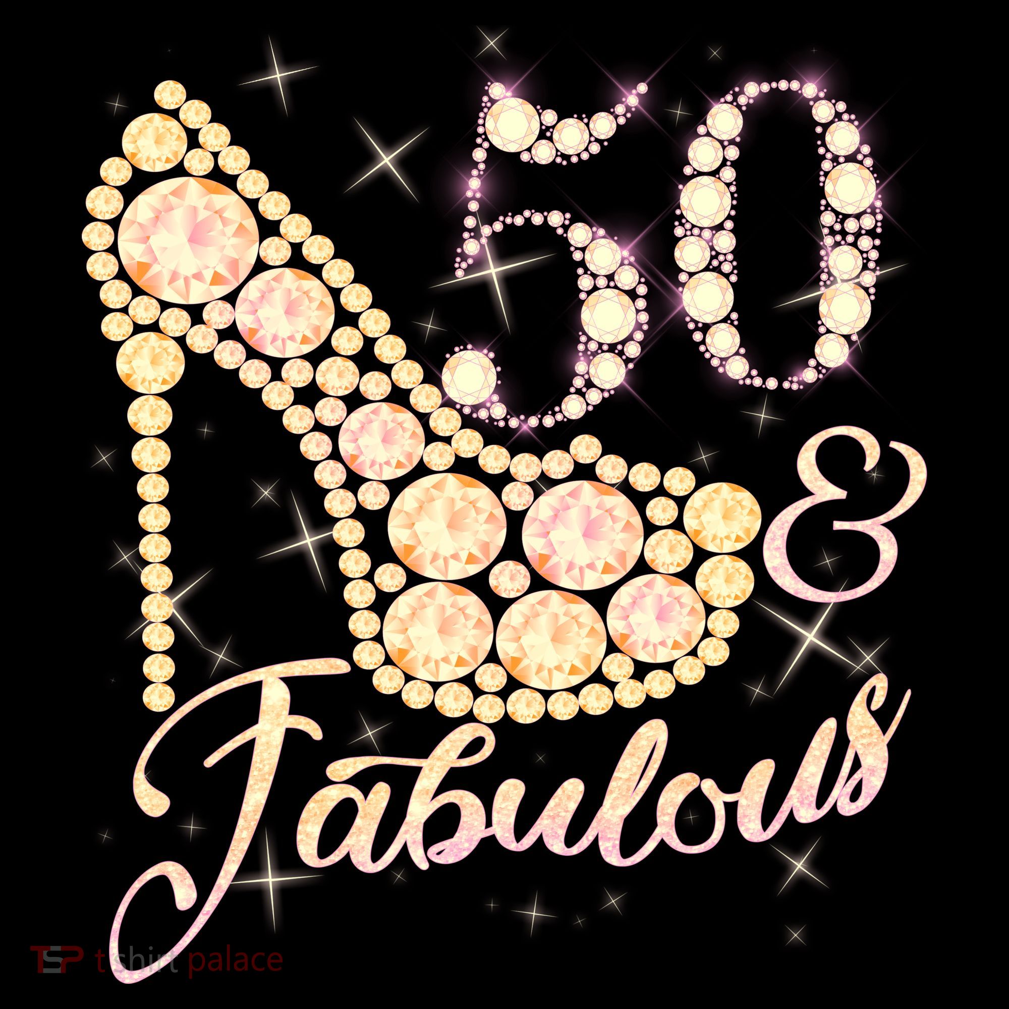 Fabulous & 50 Sparkly Heel 50th Birthday Women's Tank Top