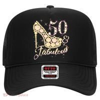 Fabulous & 50 Sparkly Heel 50th Birthday Hat thumb 0