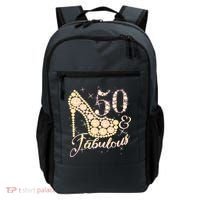 Fabulous & 50 Sparkly Heel 50th Birthday Backpack thumb 0