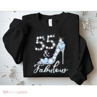Fabolous 55th Years Old 55 Birthday Diamond Crown Shoes Sweatshirt thumb 2