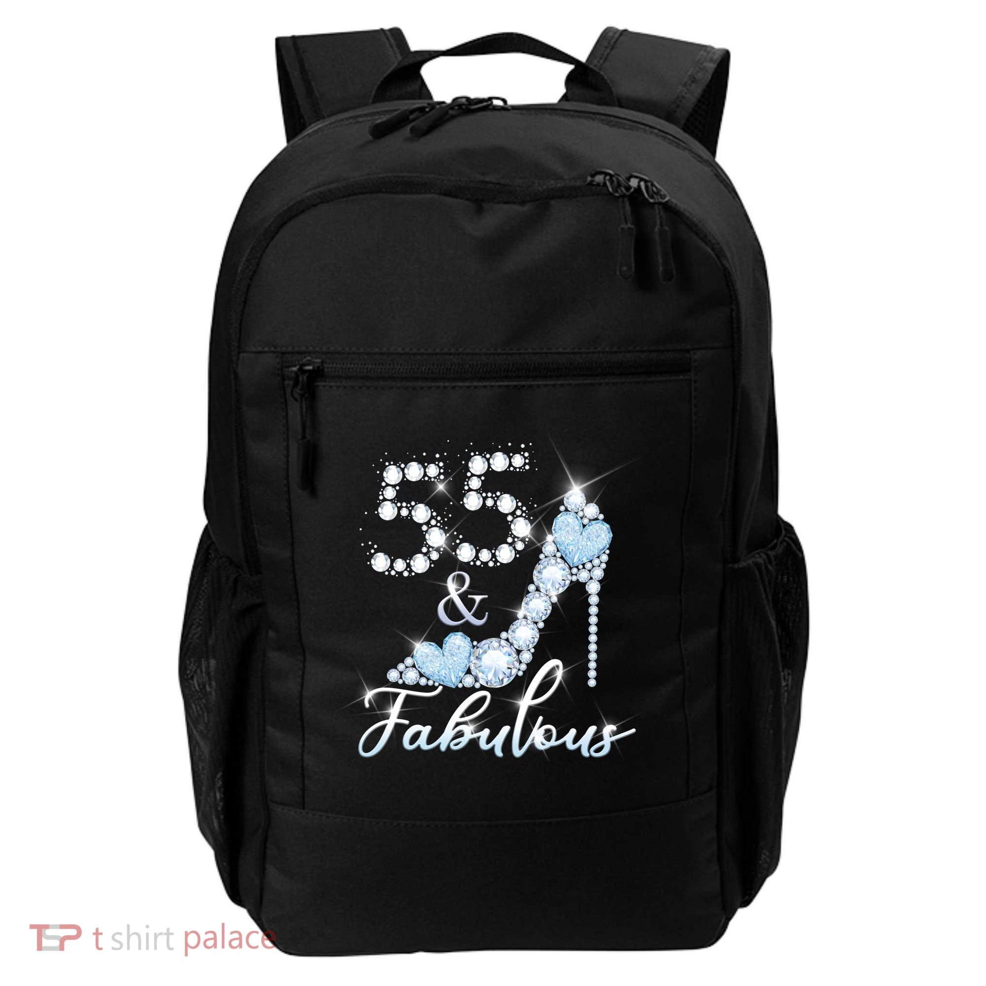 Fabolous 55th Years Old 55 Birthday Diamond Crown Shoes Backpack