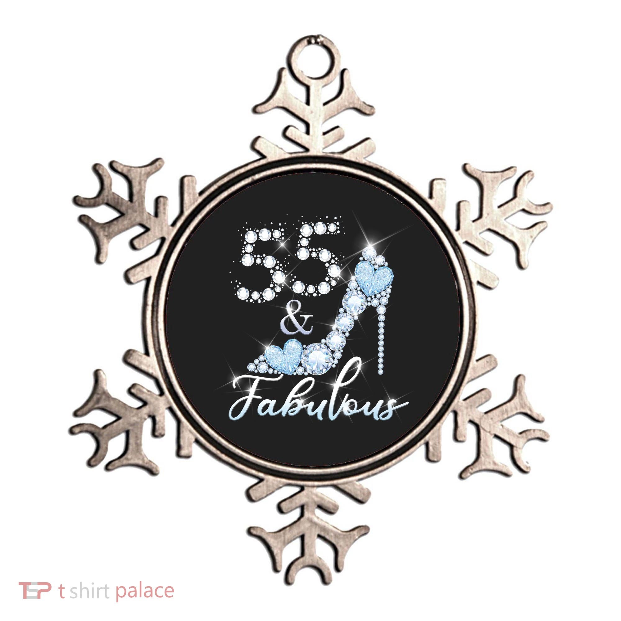 Fabolous 55th Years Old 55 Birthday Diamond Crown Shoes Ornament