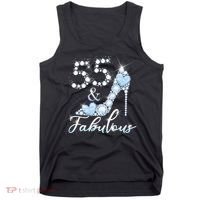 Fabolous 55th Years Old 55 Birthday Diamond Crown Shoes Tank Top thumb 0