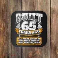 Funny 65th Birthday Shirt B-Day Gift Saying Age 65 Year Joke Coaster thumb 0