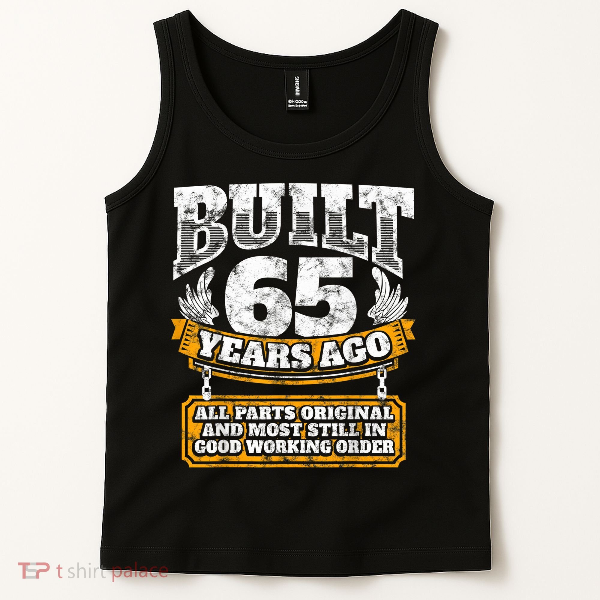 Funny 65th Birthday Shirt B-Day Gift Saying Age 65 Year Joke Tank Top